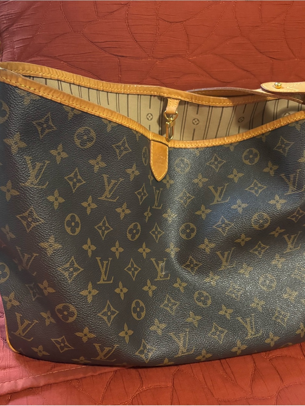 Louis Vuitton Monogram Canvas Tote in Brown and Tan